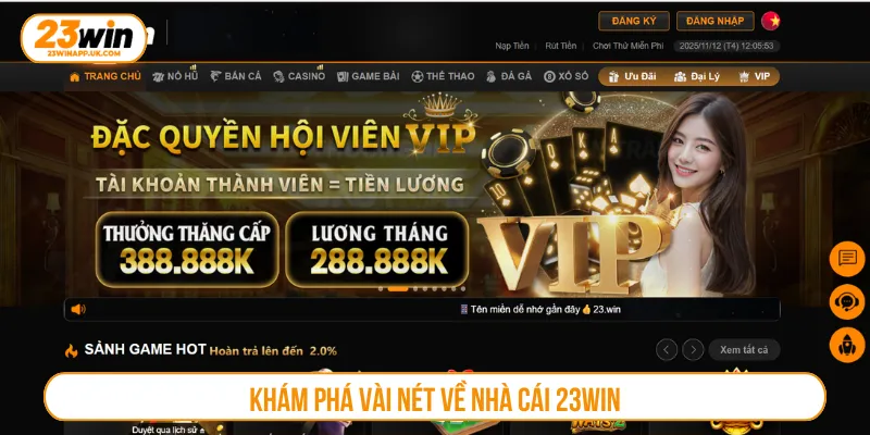 23WIN khẳng định vị thế khi cung cấp tiện ích hấp dẫn