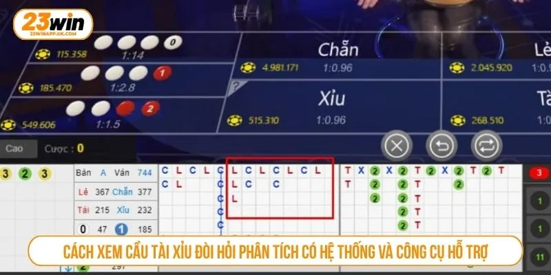 Cách xem cầu tài xỉu đòi hỏi phân tích có hệ thống và công cụ hỗ trợ