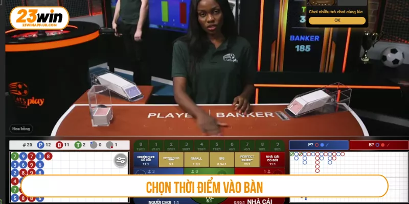 Chọn thời điểm vào bàn